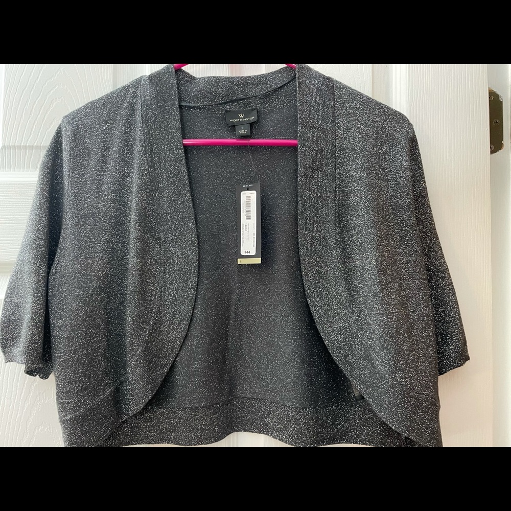 Silver Worthington Short Sweater